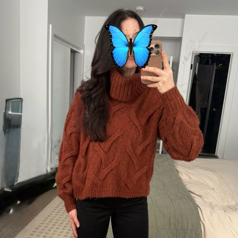 Madewell Somervell Oversized Chunky Turtleneck Sweater